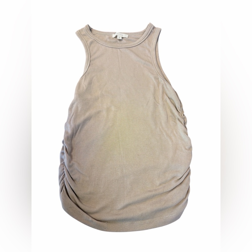 All:Row Sleeveless Top Beige Womens Small